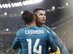 كريستيانو رونالدو وكاسيميرو (المصدر: أ ف ب)