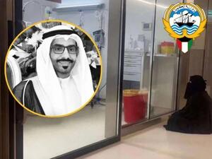 أم تفترش الأرض أمام العناية المركزة لتراقب ابنها المريض قبل إعلان وفاته