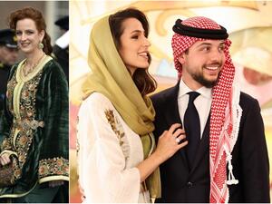 الأمير الحسين بن عبدالله وخطيبته الآنسة رجوة - الأميرة للا سلمى