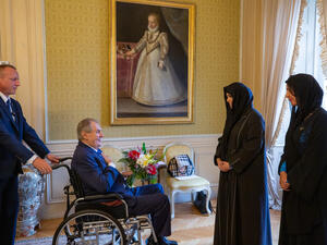 Latifa bint Mohammed meets with President of the Czech Republic