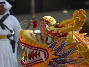 Chinese dragon in Saudi 
