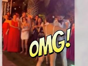 عروس بالبكيني تثير الجدل في تونس (الصورة من السوشال ميديا)