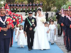 حفل زواج الأمير راشد من الأميرة زينة في عام 2011 