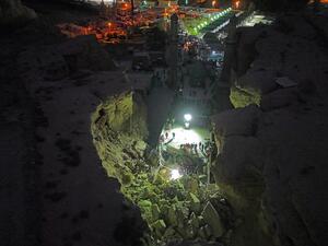 انهيار ترابي في كربلاء