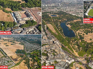 هايد بارك تتحول غلى صحراء قاحلة