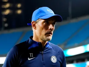 Thomas Tuchel, Manager of Chelsea looks on after the Pre-Season Friendly match between Chelsea FC and Charlotte FC at Bank of America Stadium on July 20, 2022 in Charlotte, North Carolina. Jacob Kupferman/Getty Images/AFP (Photo by Jacob Kupferman / GETTY IMAGES NORTH AMERICA / Getty Images via AFP)