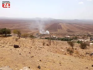 صورة متداولة للطائرة الحربية المحطمة