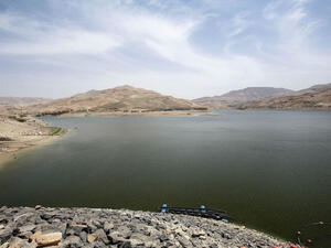 Wadi Mujib water dam 