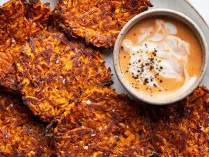 هاش براونز البطاطا الحلوة