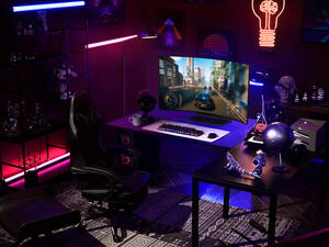 إل جي ترتقي بتجربة الألعاب الإلكترونية إلى المستوى التالي مع أول تلفزيون OLED في العالم قابل للانحناء مقاس 42 بوصة 