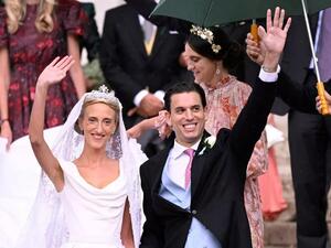 الأميرة البلجيكية ماريا لورا وزوجها ويليام إيسفي