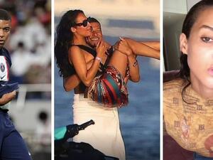 مبابي مع حبيبته إينيس راو (المصدر: SportsKeeda)