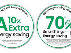 سامسونج ترتقي بتوفير الطاقة بنسبة زيادة قدرها 10% على أعلى معايير الكفاءة