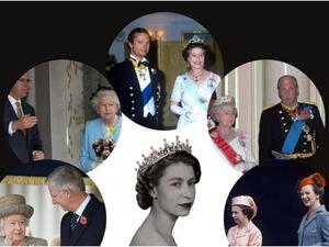 عائلات ملكية في جنازة الملكة إليزابيث اليوم