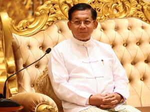  رئيس وزراء ميانمار، مين أونغ هلاين