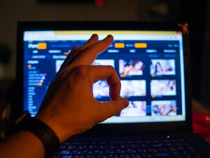 Watching porn