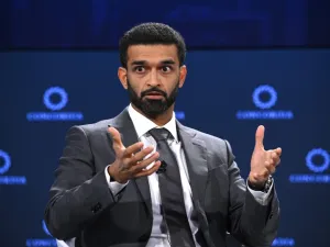 H.E. Hassan Al-Thawadi, Secretary General of the Supreme Committee for Delivery & Legacy speaks on stage during The 2022 Concordia Annual Summit - Day 1 at Sheraton New York on September 19, 2022 in New York City. Riccardo Savi/Getty Images for Concordia Summit/AFP (Photo by Riccardo Savi / GETTY IMAGES NORTH AMERICA / Getty Images via AFP)