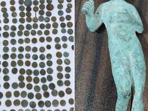 إحباط تهريب 1752 قطعة أثرية بسيارة نقل فواكهه بمصر