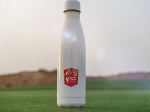 30,000 500ml plastic bottles were saved over the duration of the Abu Dhabi HSBC Championship thanks to the 'No More Bottles UAE' campaign (Image credit: Supplied)