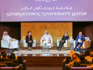 Georgetown’s Arabic Book Club at QF Hosts H.E. Hamad bin Abdulaziz Al-Kuwari for a discussion of Qatari Cultural Diplomacy
