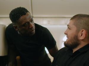 Football-mad Mystery Guest Upstages Sporting Legends Khabib and Seedorf In Etihad’s Flight to Doha Film
