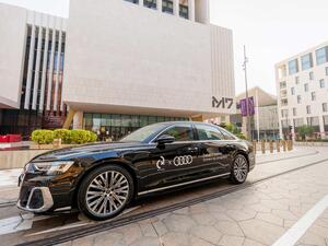 Driven by progress. Audi Qatar drives Qatar Creates.
