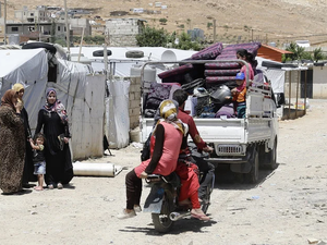Syrian refugees in Arsal 