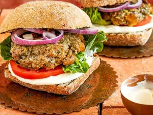 برغر لحم الضأن على الطريقة المغربية