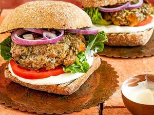 برغر لحم الضأن على الطريقة المغربية