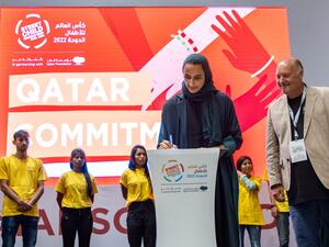 Her Excellency Sheikha Hind Signs “Qatar Commitment”