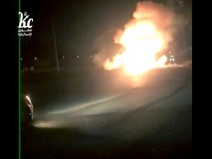 الاحتلال: "مسلحين فلسطينيين" قاموا بوضع عبوات متفجرة داخل السيارة وثلاث اسطوانات غاز