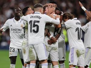 ريال مدريد يواصل مطاردة برشلونة (المصدر: أ ف ب)