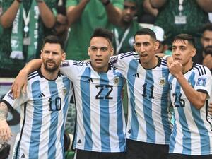الأرجنتين تتقدم على السعودية بركلة جزاء عن طريق ميسي