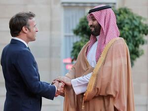 الأمير محمد بن سلمان والرئيس الفرنسي إيمانويل ماكورن