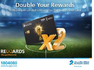 Burgan Bank Launches Double Your Rewards with limited edition Visa Platinum Credit Card