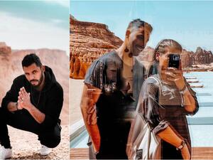 محمد سال وزوجته رغد مسعود 