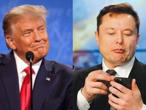 Trump (L) Musk 