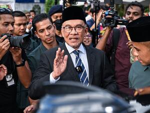  المعارض الإصلاحي أنور ابراهيم (أ ف ب)