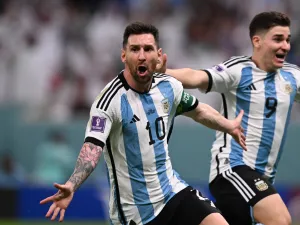 Lionel Messi helped keep Argentina's World Cup bid alive with the first goal in a 2-0 victory over Mexico on Saturday.
