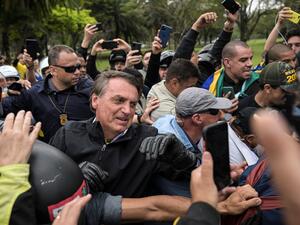 الرئيس البرازيلي المنتهية ولايته اليميني جايير بولسونارو (أ ف ب)