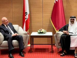 أمير قطر ونجيب ميقاتي