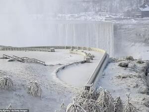 تجمد شلالات النياجرا