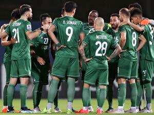 at the King Abdullah sport city stadium in the Saudi city of Jeddah. / AFP / -
