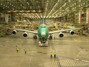 Final Boeing 747 Airplane Leaves Everett Factory