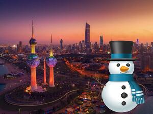 الثلوج تغطي الكويت لأول مرة منذ سنوات