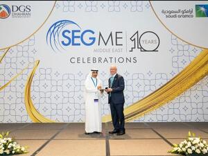 UAE University receives “Academic Institution Contributions Award” of Society of Exploration Geophysicists Middle East (SEG ME)
