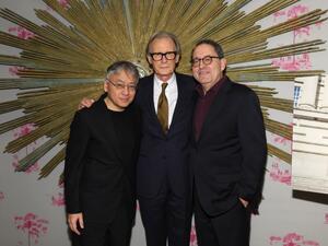 (From L) Ishiguro, Nighy and Barker 