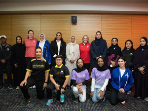 QF’s Girls’ Ability Friendly Team Meets U.S. Soccer Team Representatives