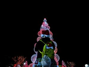 رئيس هيئة علماء المسلمين، يحسم الجدل بشأن تهنئة المسيحيين بالكريسماس (أ ف ب)