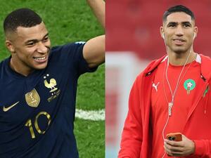 حكيمي يوجه رسالة لمبابي قبل مواجهة المغرب وفرنسا في نصف نهائي كأس العالم 2022